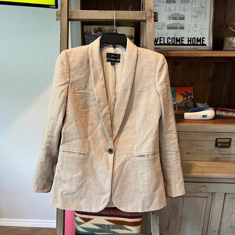 J. Crew women’s Parke blazer in stretch linen size 00